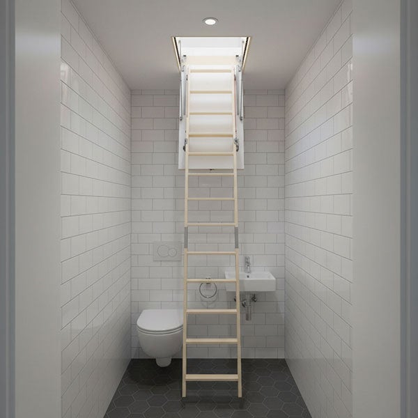 Echelle escamotable bois - Trémie de 70 x 120cm - Hauteur de 2.05 à 3.05m - LDK70120/305 - 6