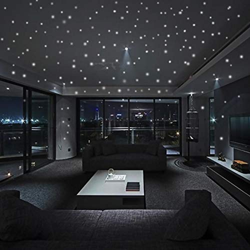 407 Adesivi Murali Che Si Illuminano Al Buio - Stelle Fosforescenti Rimovibili Per Camera Bambini, Soffitto