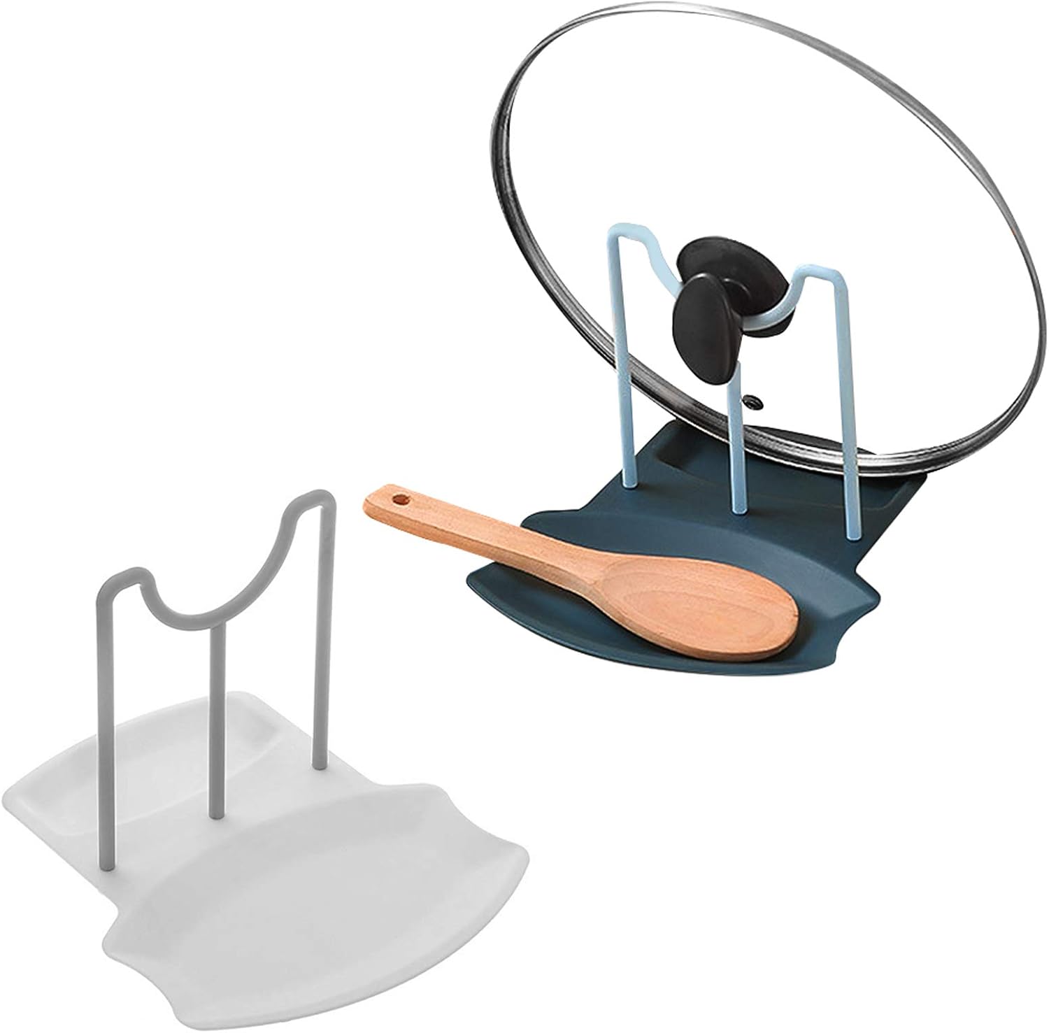 Wielofunkcyjna półka do przechowywania, uchwyt na pokrywki garnków, odpowiednia do kuchni, przechowywania i naczyń.