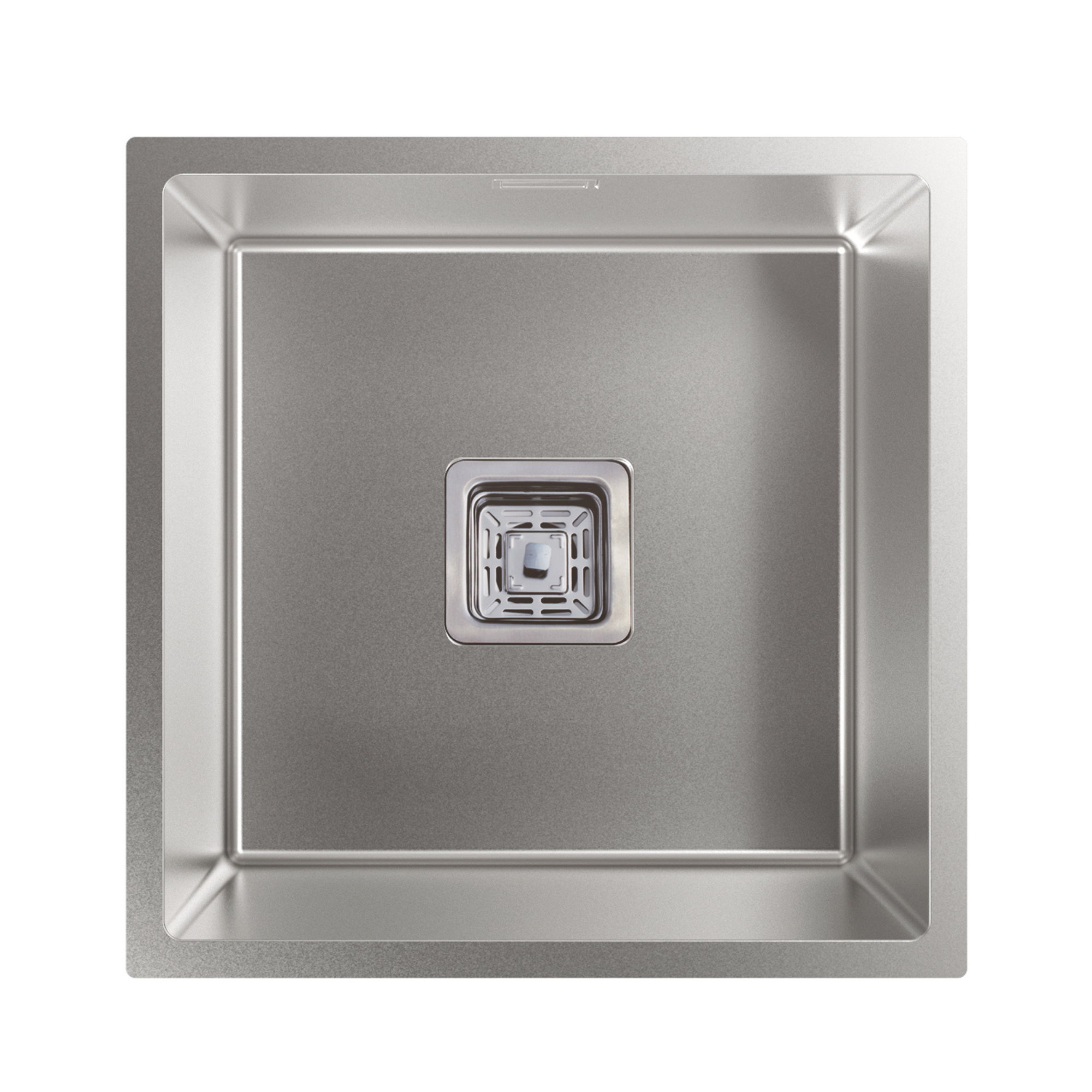 Cata  Fregadero Cb 40-40 P R10 1 Seno Cuadrado 44X44cm Base Fonoabsorbente Anticondensación Acero Inoxidable Acero Inoxidable, Leroy Merlin