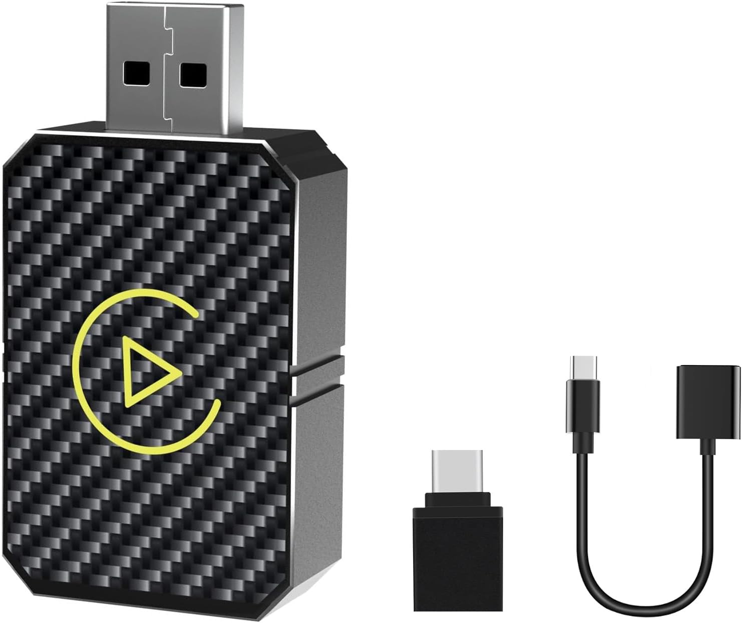 Adattatore Wireless CarPlay E Android Auto - Plug & Play, WiFi 5.8GHz, BT 5.0, Chip Ad Alte Prestazioni, Controllo Vocale - 5