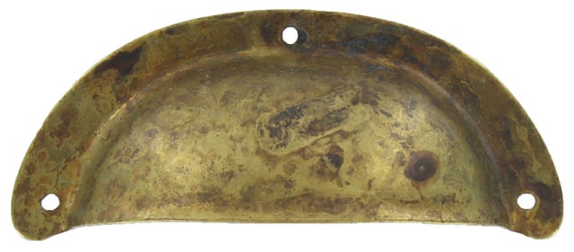 MANIGLIA OTTONE 15122 77X31 MM ANTICATO**
