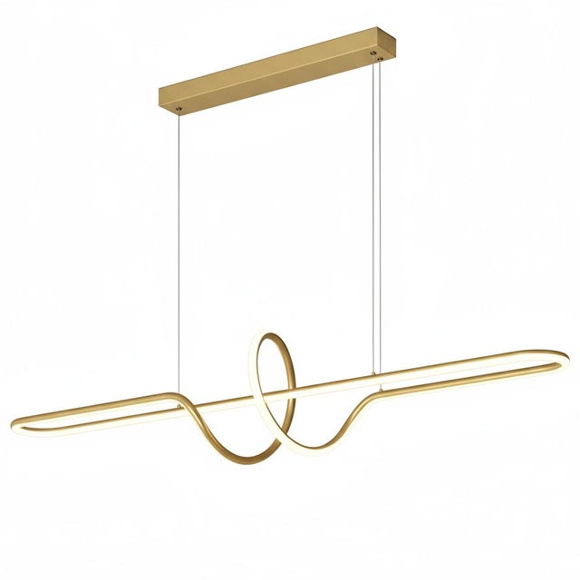 Lampa Sufitowa Wisząca Toolight LED Lhj038-Cp Złota Szczotkowana