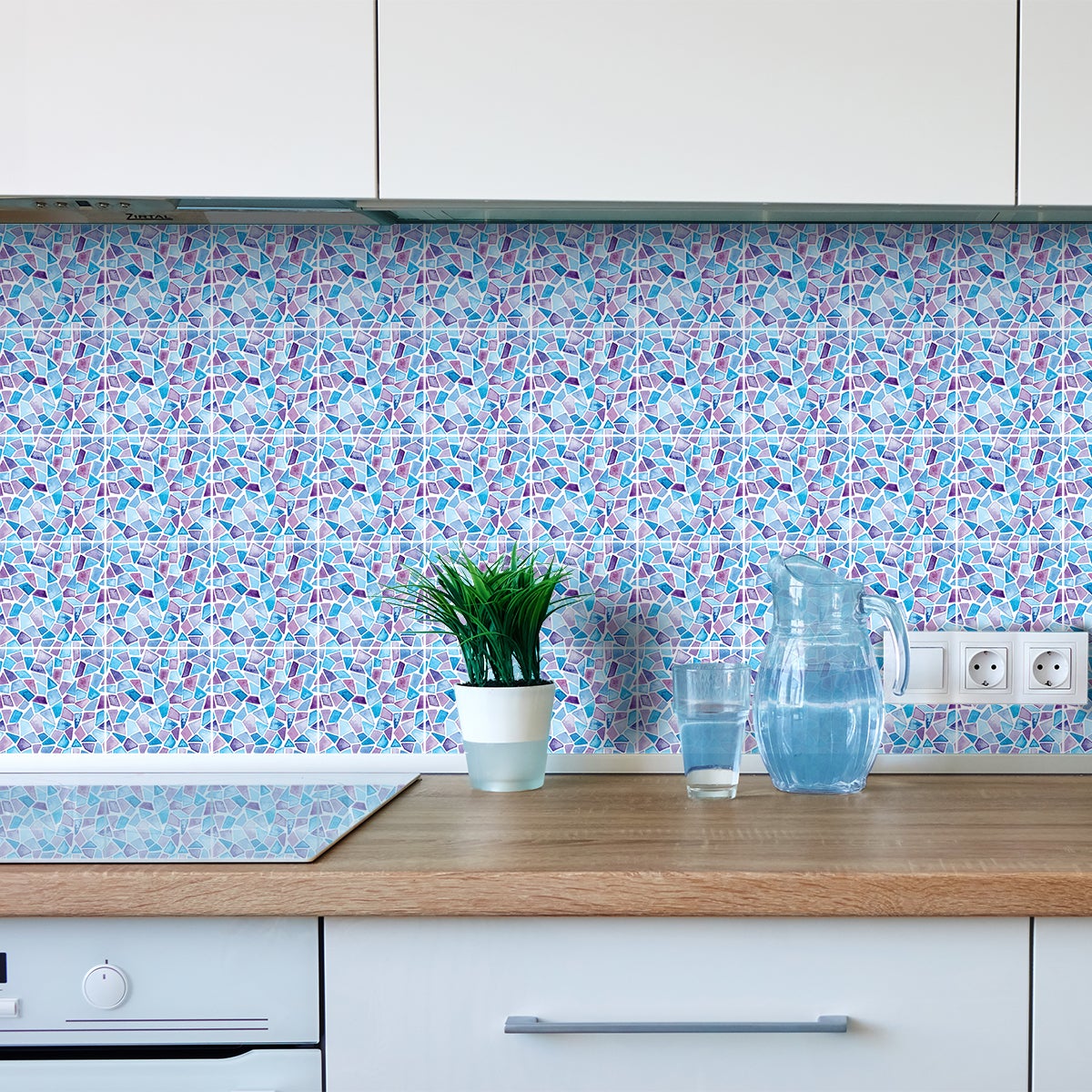 9 adesivi piastrelle terrazzo uzziel - Sticker adesivo - adesivi murali - 9stickers10x10cm - 5