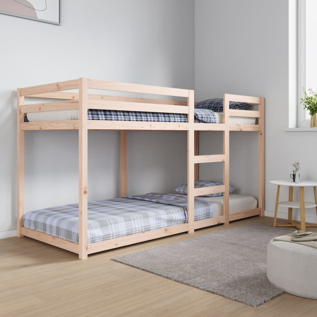 Letto per adulti Letto a Castello 80x200 cm in Legno Massello di