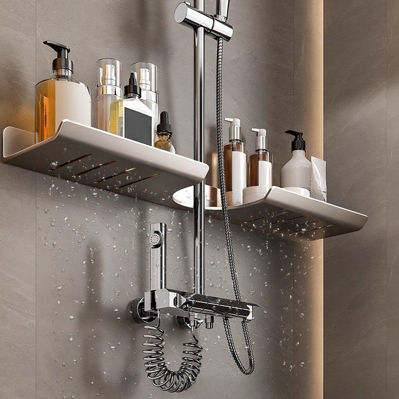 Étagère Murale Salle De Bain Sans Perçage - Leroy Merlin