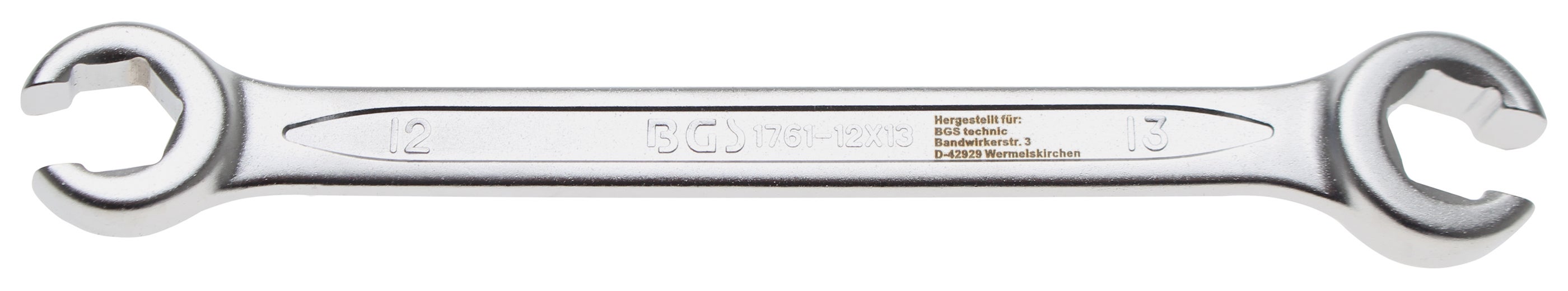 BGS Klucz dwustronny otwarty SW 12 x 13 mm - 1761-12x13