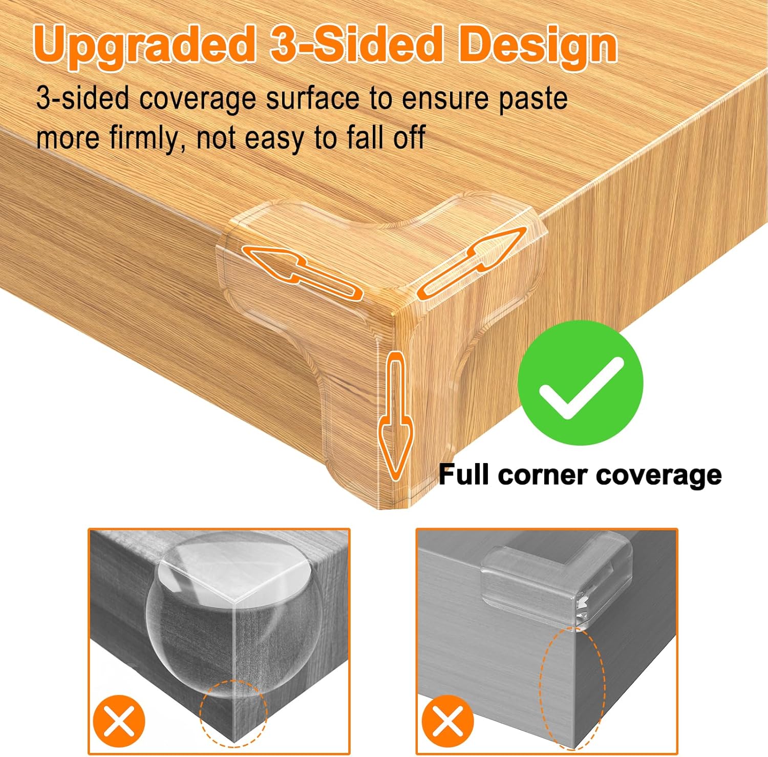 12PCS Coin de Table Protection Bebe, Protection Coin de Table Transparent,Protecteur d'angle de Meuble avec Une Forte adhérence - 2
