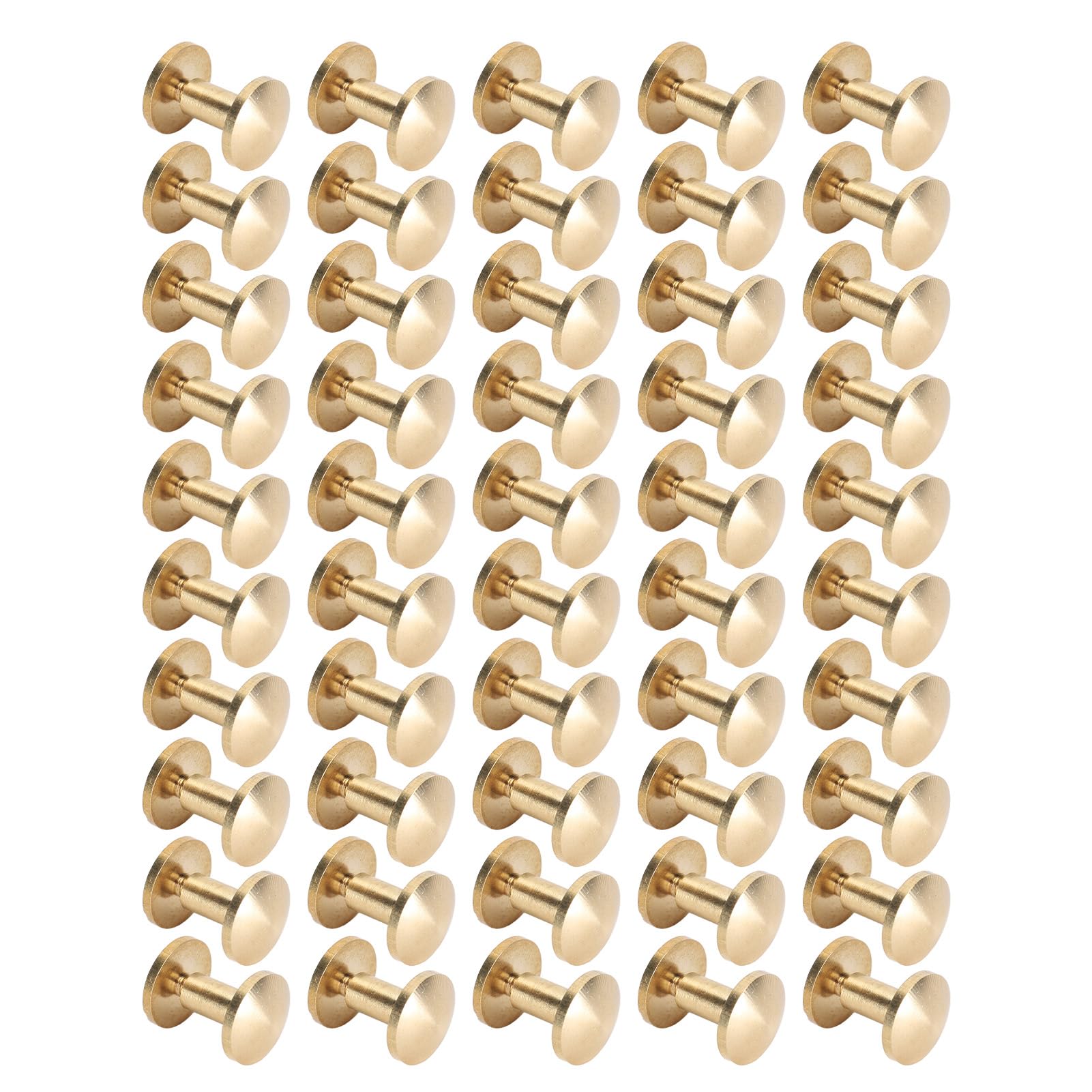 Lot De 50 Rivets à Sertir - Perle Blanche Nacrée - 6 Mm - Pour Bijoux Et Artisanat - Neuf