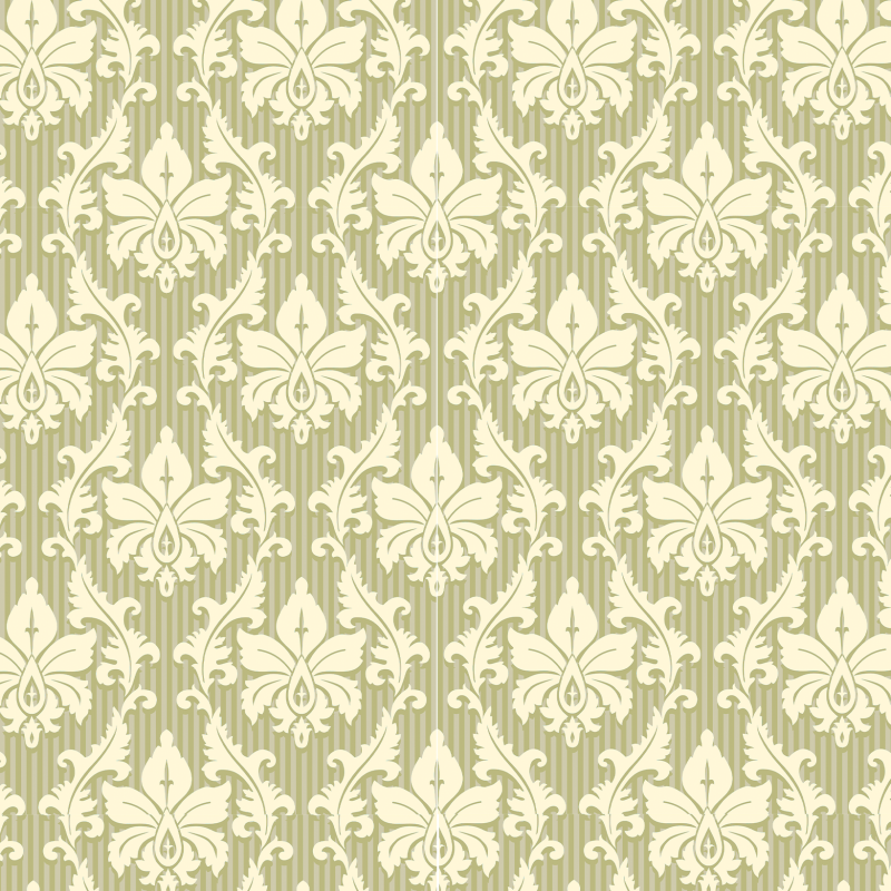 Papel pintado victoriano verde oliva