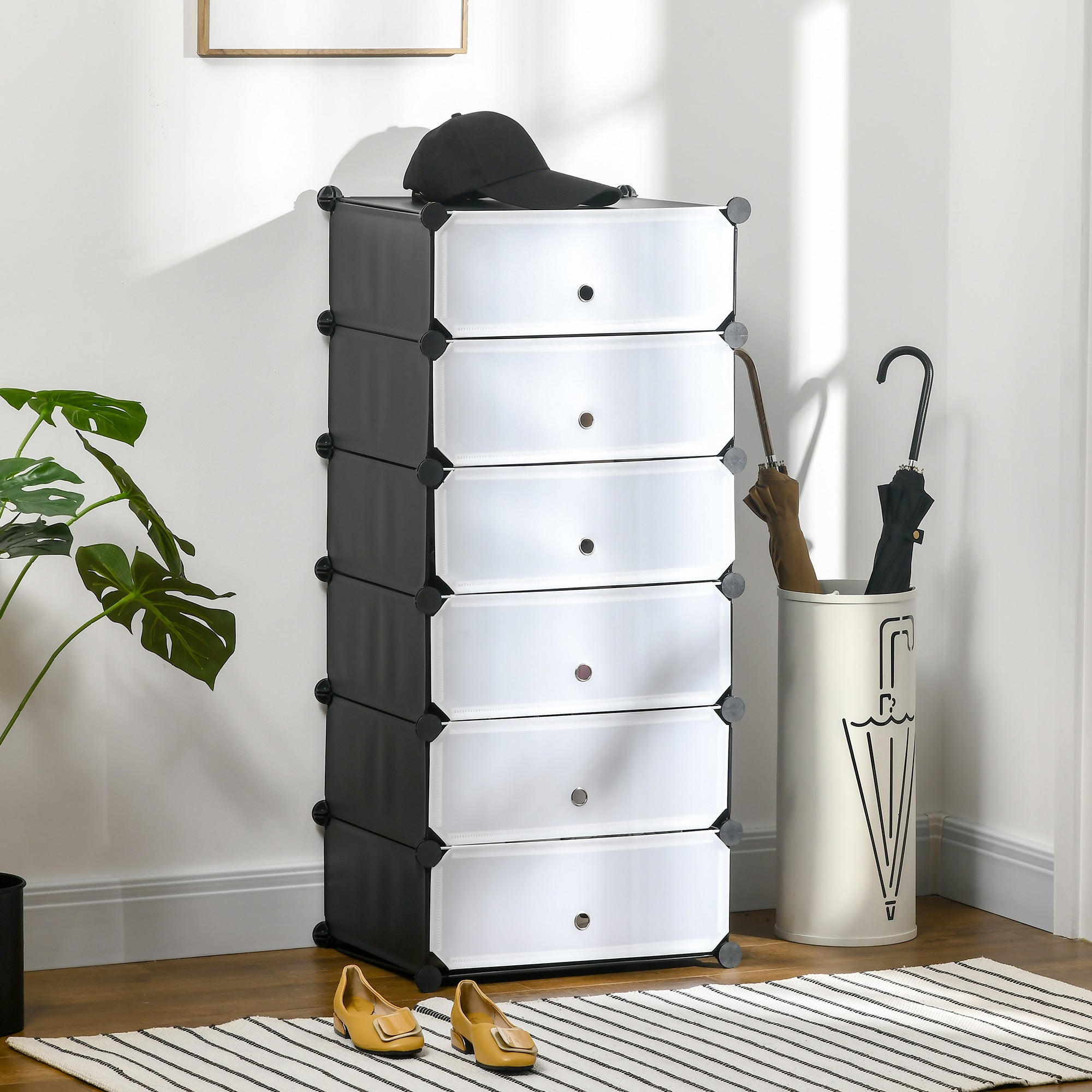 Armoire à chaussures modulable range chaussures meuble de rangement ...