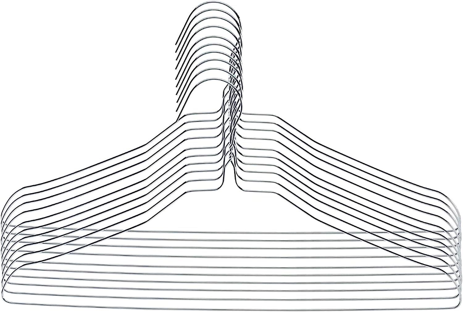 HANGERWORLD 100 Grucce per Lavanderia 40cm Salvaspazio in Metallo