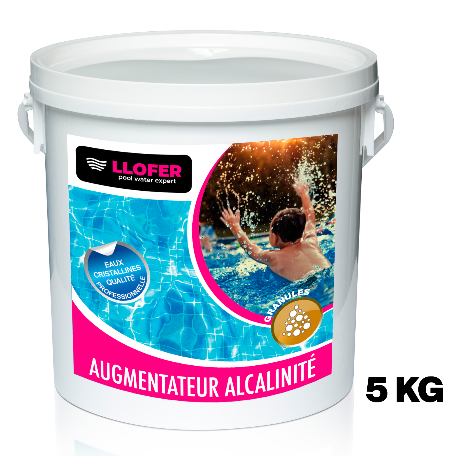 Pack complet produits piscine TAC+ (inclus poudre pH moins + augmentateur d'alcalinité 5kg) - 4