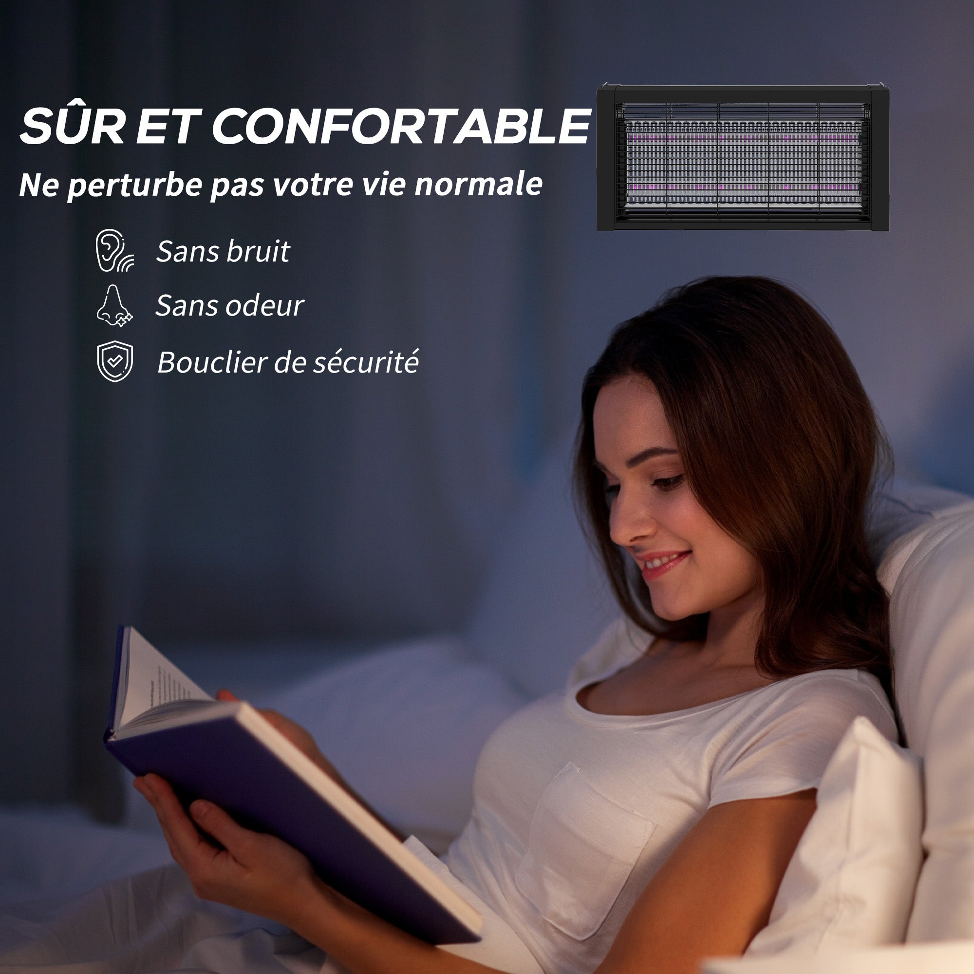 Lampe anti-insectes ABS HOMCOM - 5