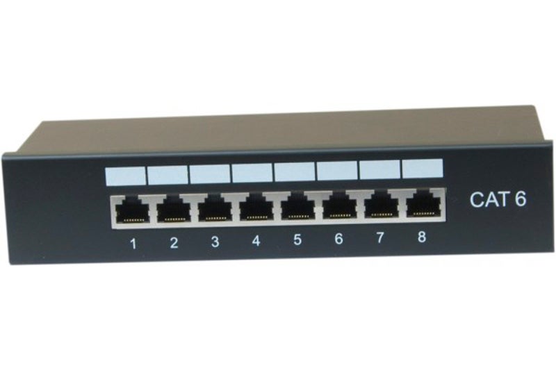 Panneau de brassage Ethernet RJ45 8 ports 10' 1U Cat6 blindé CONECTICPLUS - 2