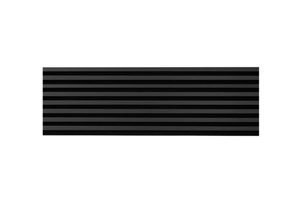 Lamele ścienne 8L Marbet Design WOODLINE 270x40 cm Czarny mat na czarnym filcu 1 szt.