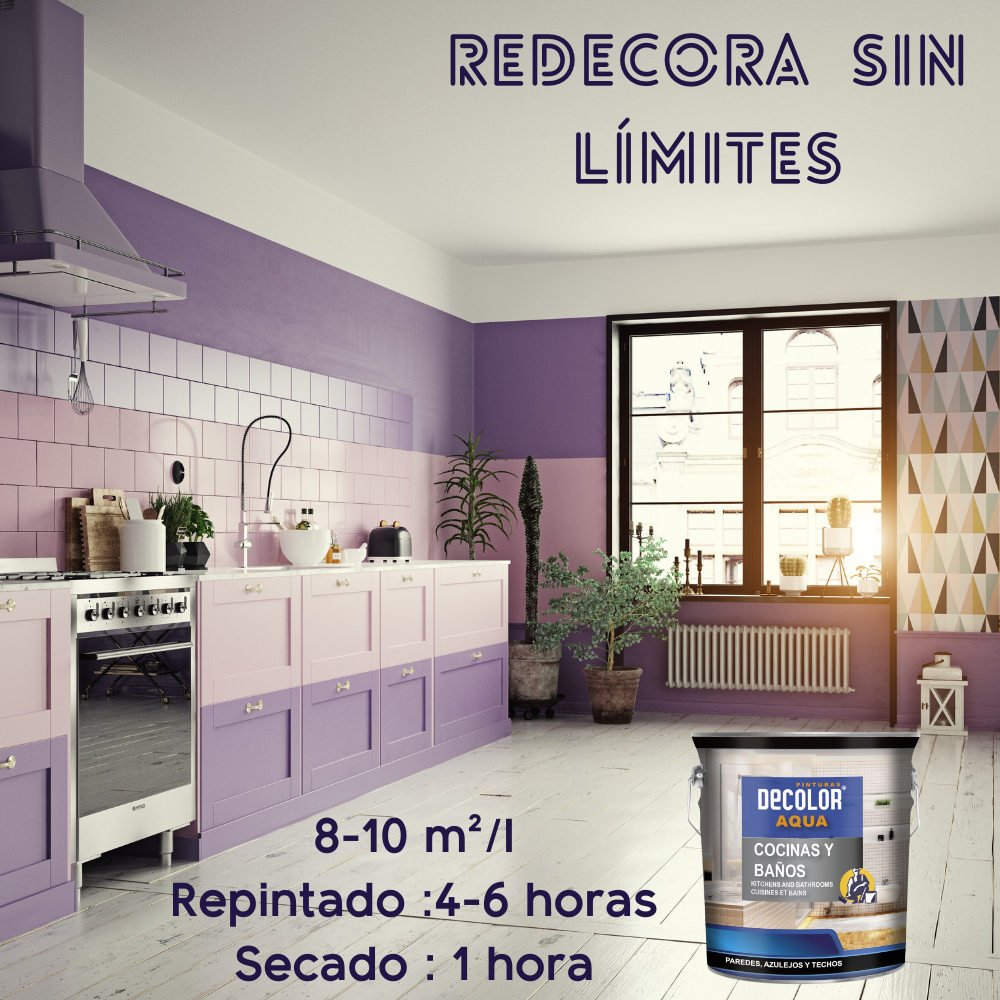 Pintura para Azulejos de Cocinas y Baños. Satinada. Al Agua. Blanco Amarillento. 750ML - 2