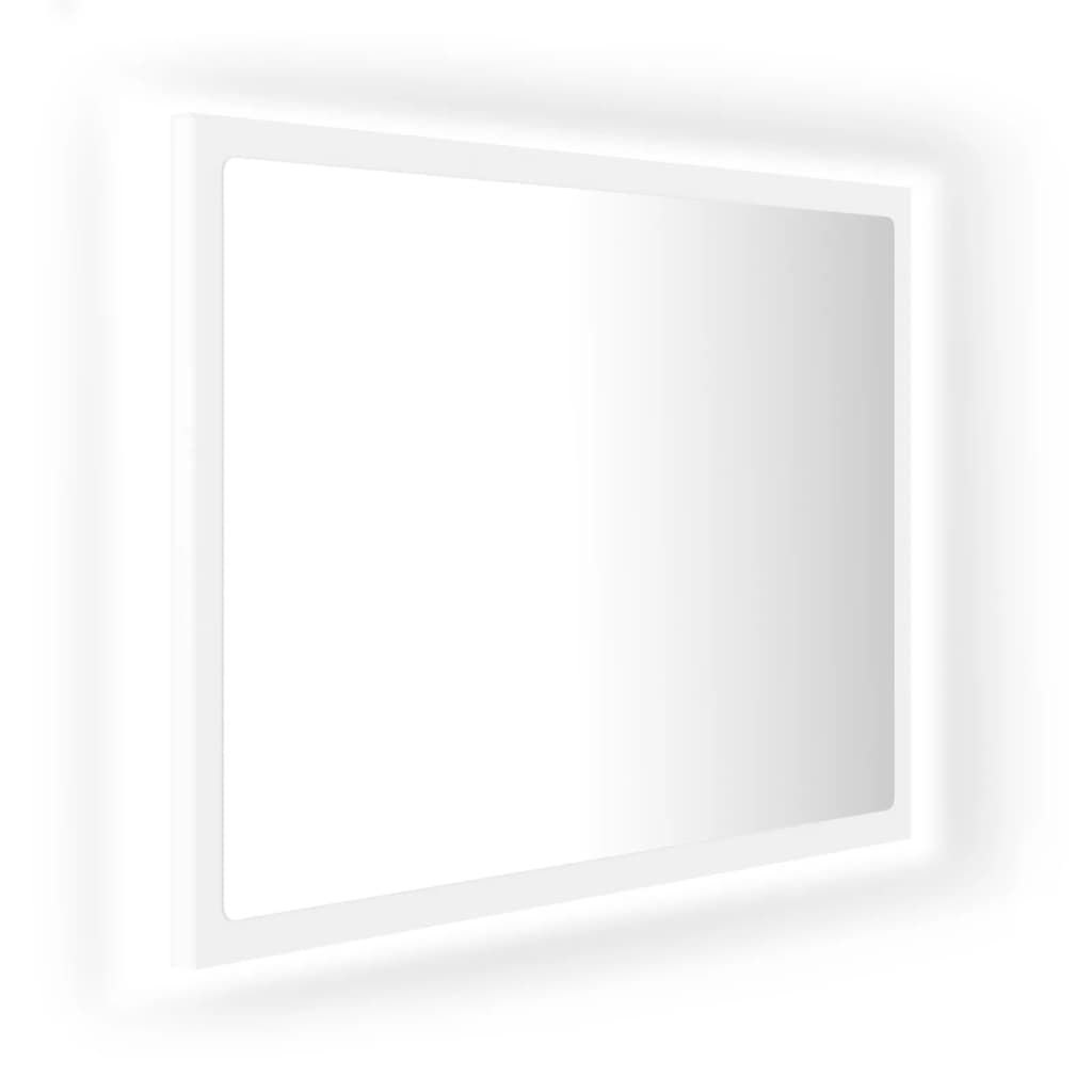 Espejo decorativo | espejo de baño led acrílico blanco 60x8,5x37 cm cfw497752