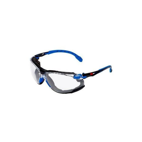 3M™ Solus™ 1000 okulary ochronne z powłoką Scotchgard™ S1CBC1, niebiesko-czarna oprawka, bezbarwne soczewki, z pokrowcem, 1 szt.