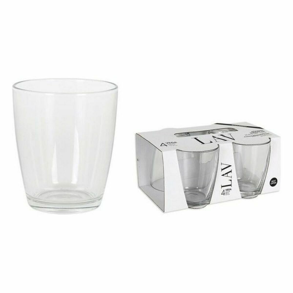 Set De 6 Verres Tokyo LAV - 395 Ml | Design Moderne | Verres à Boisson Tout Usage