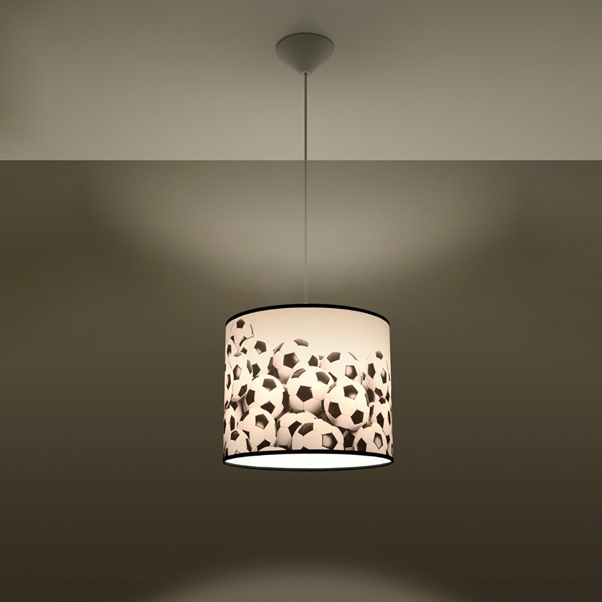 Lampa wisząca CALCIO B 30 LED 3000K - 30x30x82cm Sollux