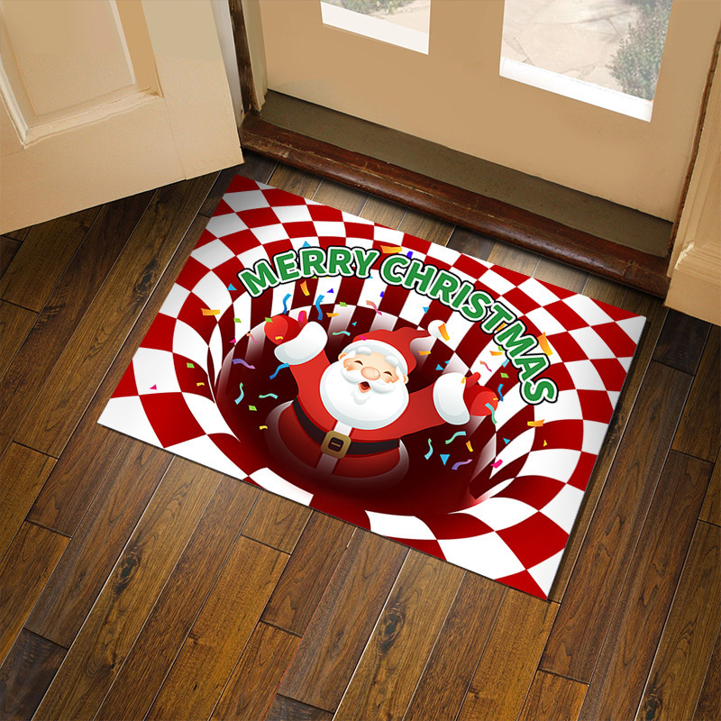 Felpudo de navidad, alfombra navideña para entrada, felpudo entrada casa 40x60 cm, alfombra de puerta de entrada, felpudos lavables