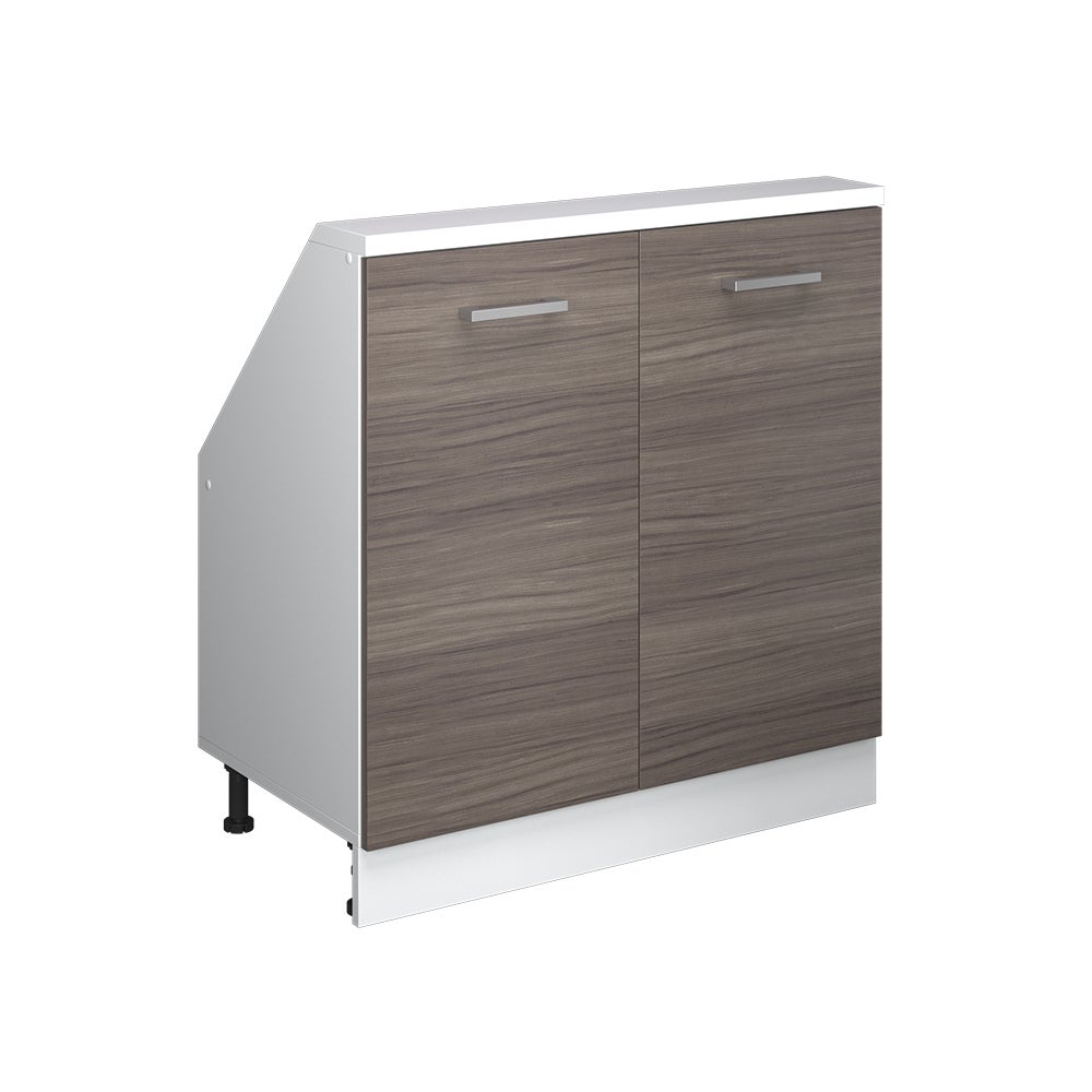 Vicco Szafka kuchenna na dach skośny R-Line, Szlachetna szarość, 80 cm z 2 drzwiami