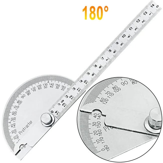 Règle d'angle 180 degrés rapporteur en acier à double bras 250mm - Chine Règle d'angle, Protractor Règle d'angle 180 degrés rapporteur en acier à double bras 250mm - Chine Règle d'angle, Protractor