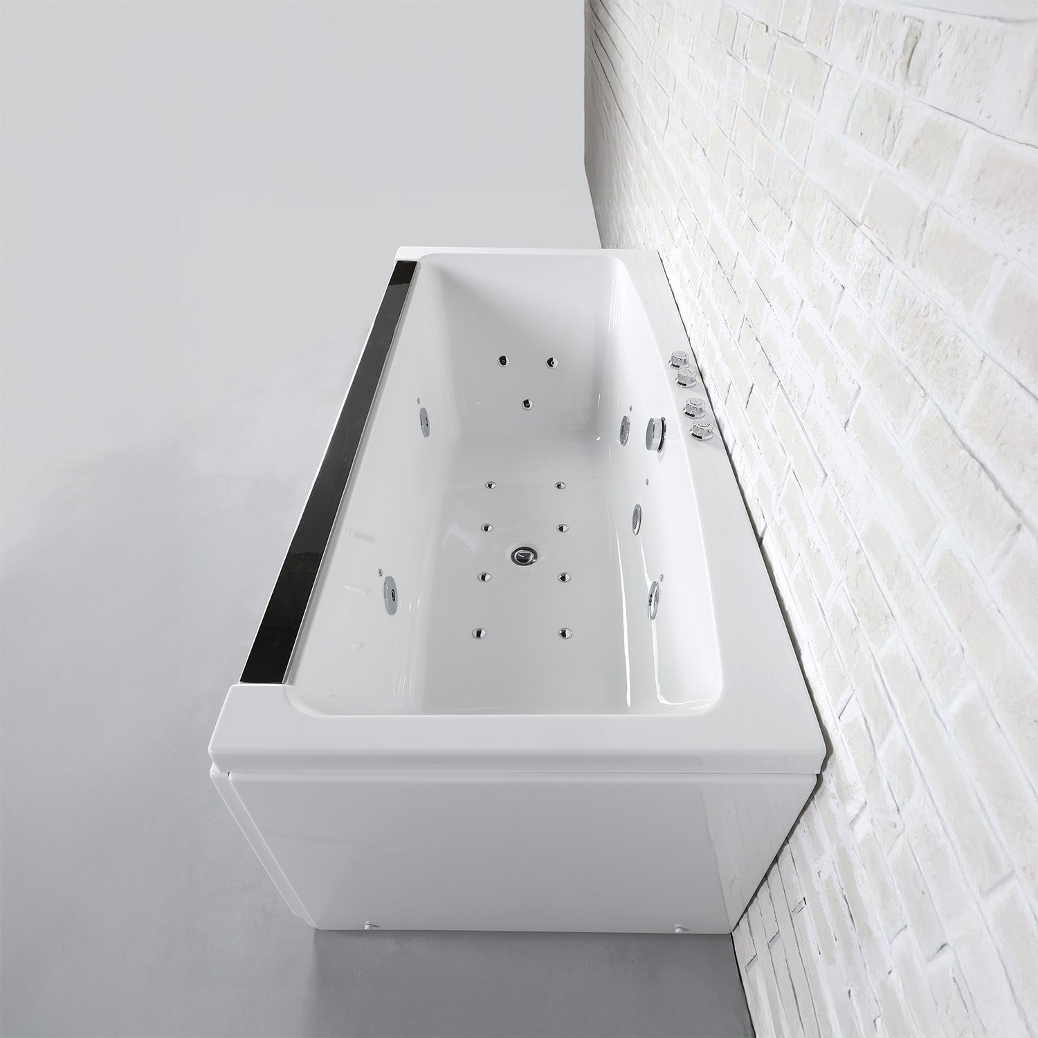 Baignoire Balnéo Rectangulaire Maya Wave 170 X80 X63 Cm, By Spalina - 9