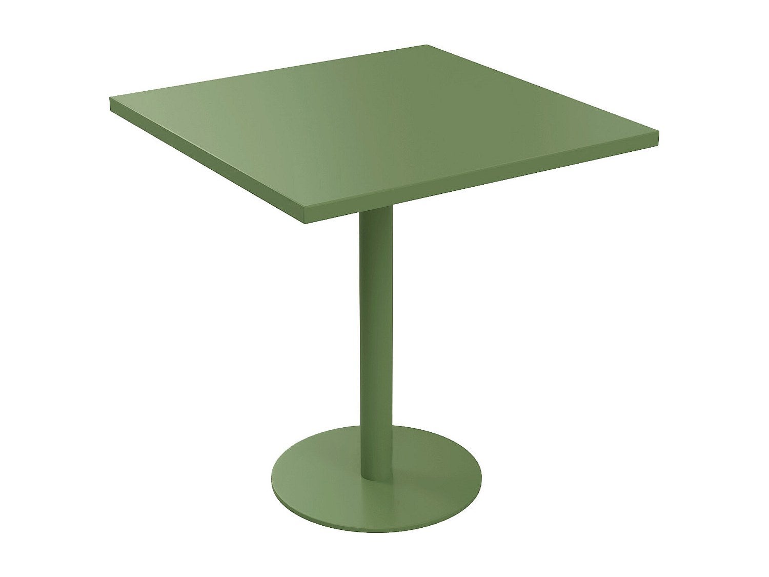 Kwadratowy stół ogrodowy dł. 70 cm metalowy - Zielony - NILY od MYLIA