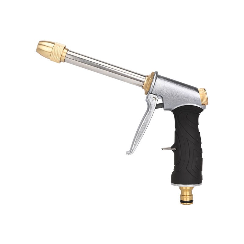 Pistolet na wodę wysokociśnieniowy, pistolet na wodę wysokociśnieniowy pokryty gumą, szczotka do podlewania ogrodu, narzędzie do mycia samochodu