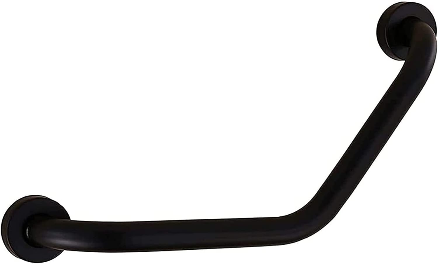 Zakrzywiona poręcz wannowa, antypoślizgowa rączka bezpieczeństwa do prysznica i wanny, czarna