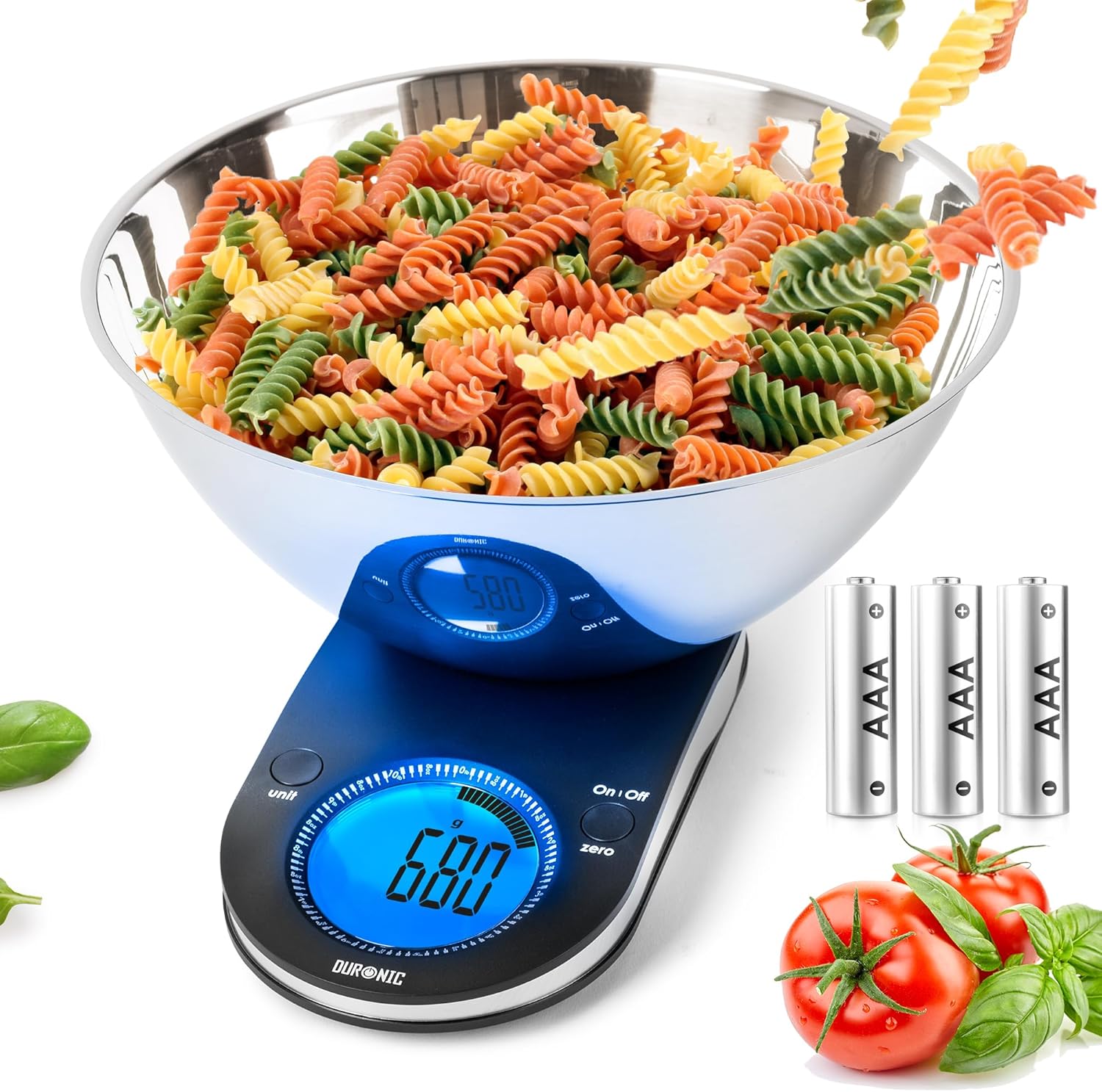 Duronic KS5000 Báscula Digital para Cocina|Balanza Electrónica