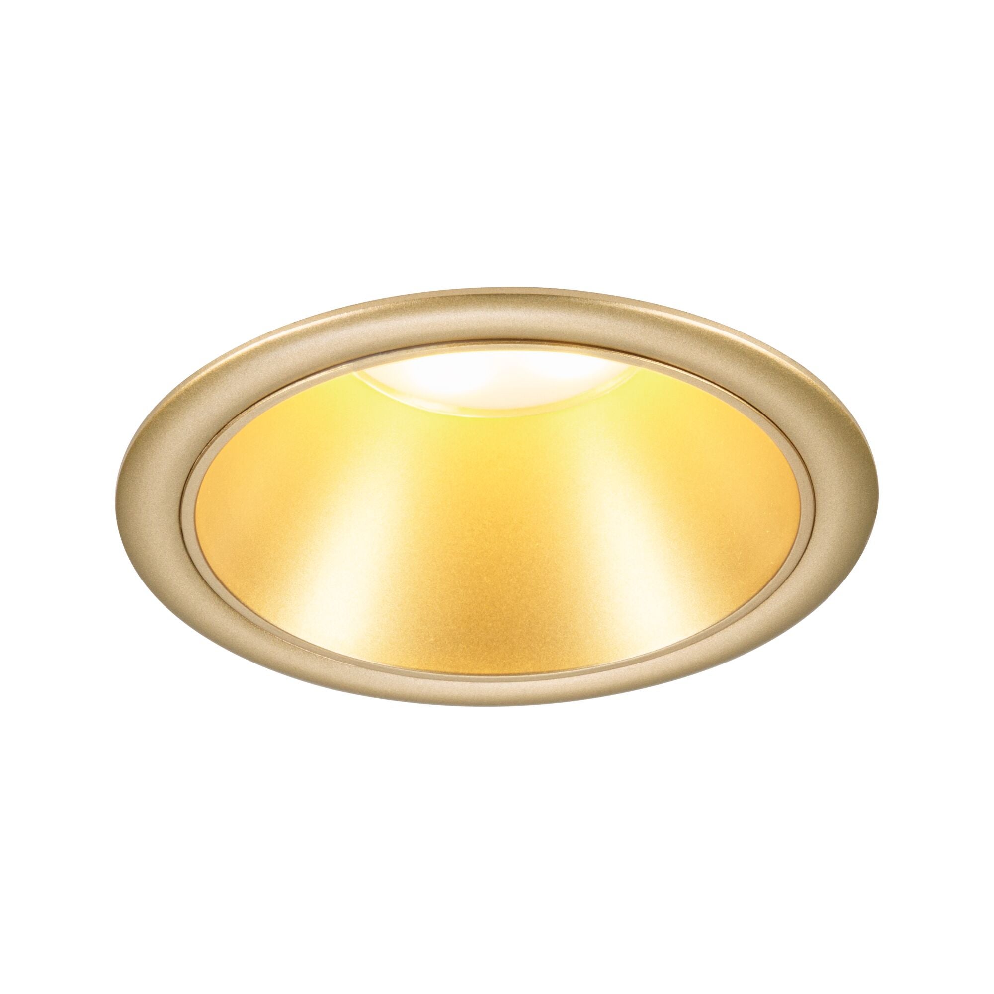 Spot encastré LED 3-Step-Dim Cole Coin Kit de 6 IP44 rond 88 mm Coin 6x6W 6x470lm 230V gradable 2700K Doré mat - 3