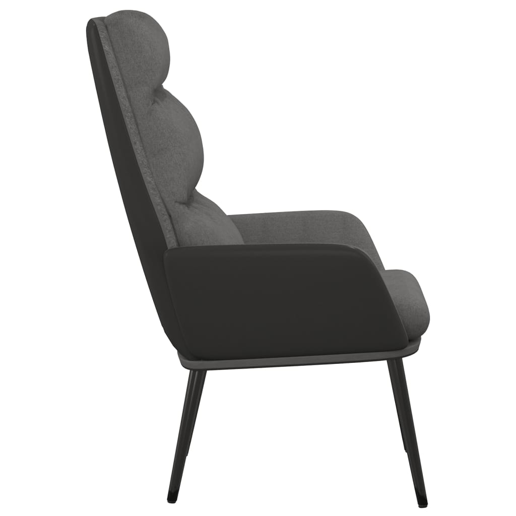 Chaise de relaxation | Fauteuil de relaxation | Chaise de Salon Gris clair Tissu710227 - 4