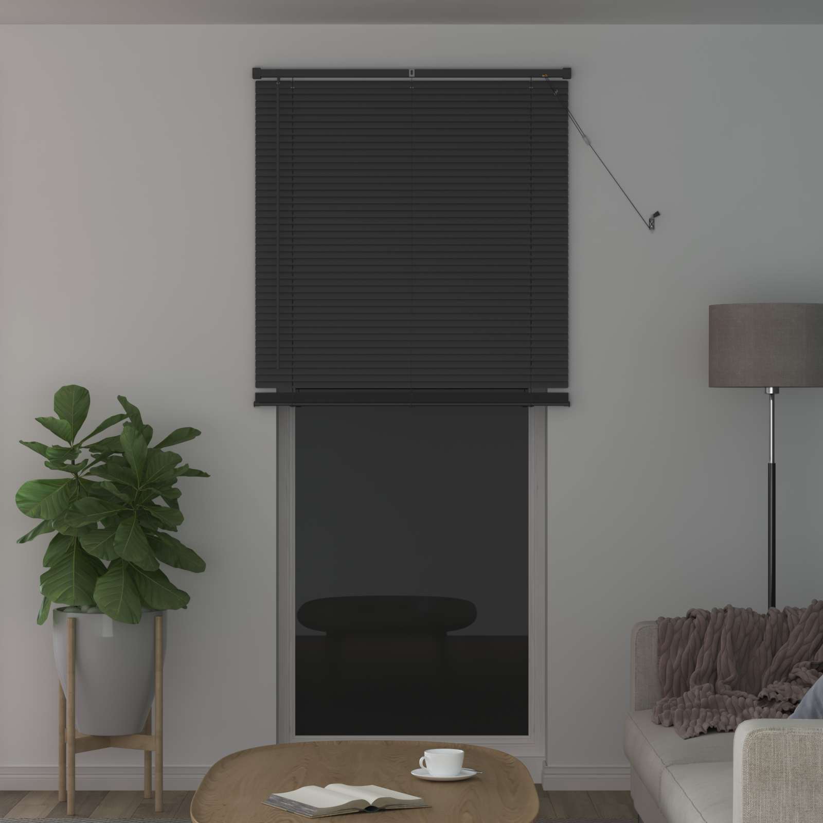vidaXL Store Vénitien Gris Argenté 213 x 80 cm 25 mm PVC - 3