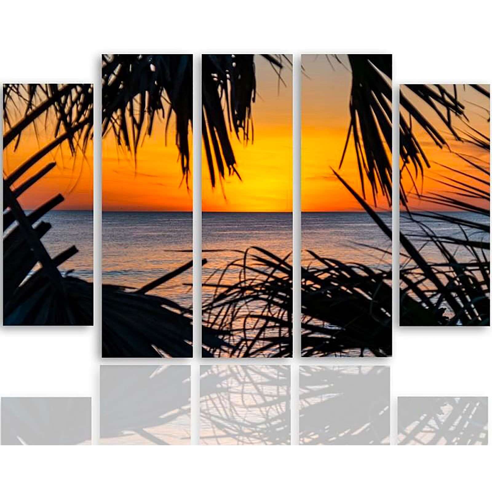 Tableau coucher de soleil sur la mer | Leroy Merlin