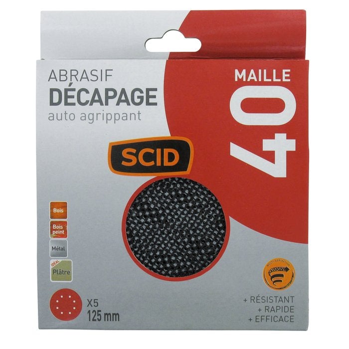 Hérisson Rond Nylon 125 Mm Scid - Accessoire Ramonage Cheminée Efficace Et Robuste