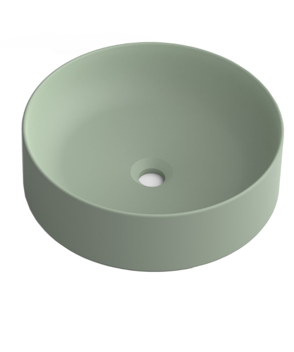 Lavabo à poser en résine Leaf | Lavabo de salle de bain pour plan rond ...