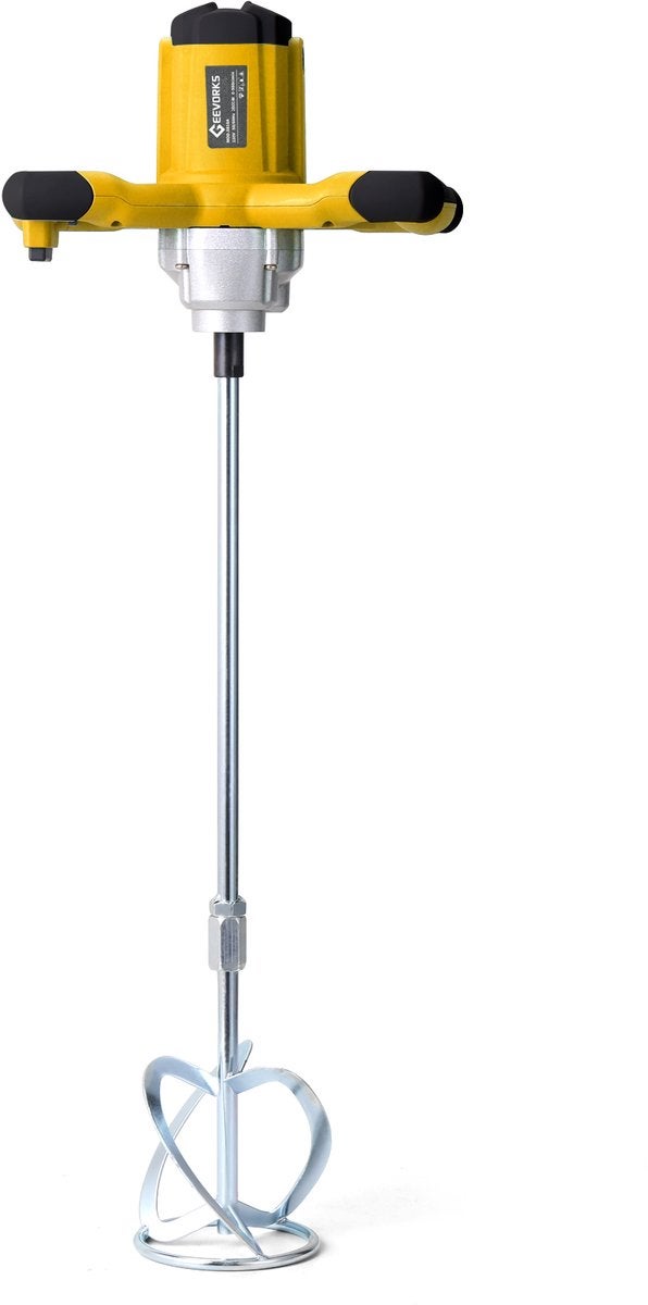 Bétonnière électrique 2600W – Mixeur à ciment et peinture, 6 vitesses, double poignée ergonomique, pour ciment, mortier et plâtre - 2