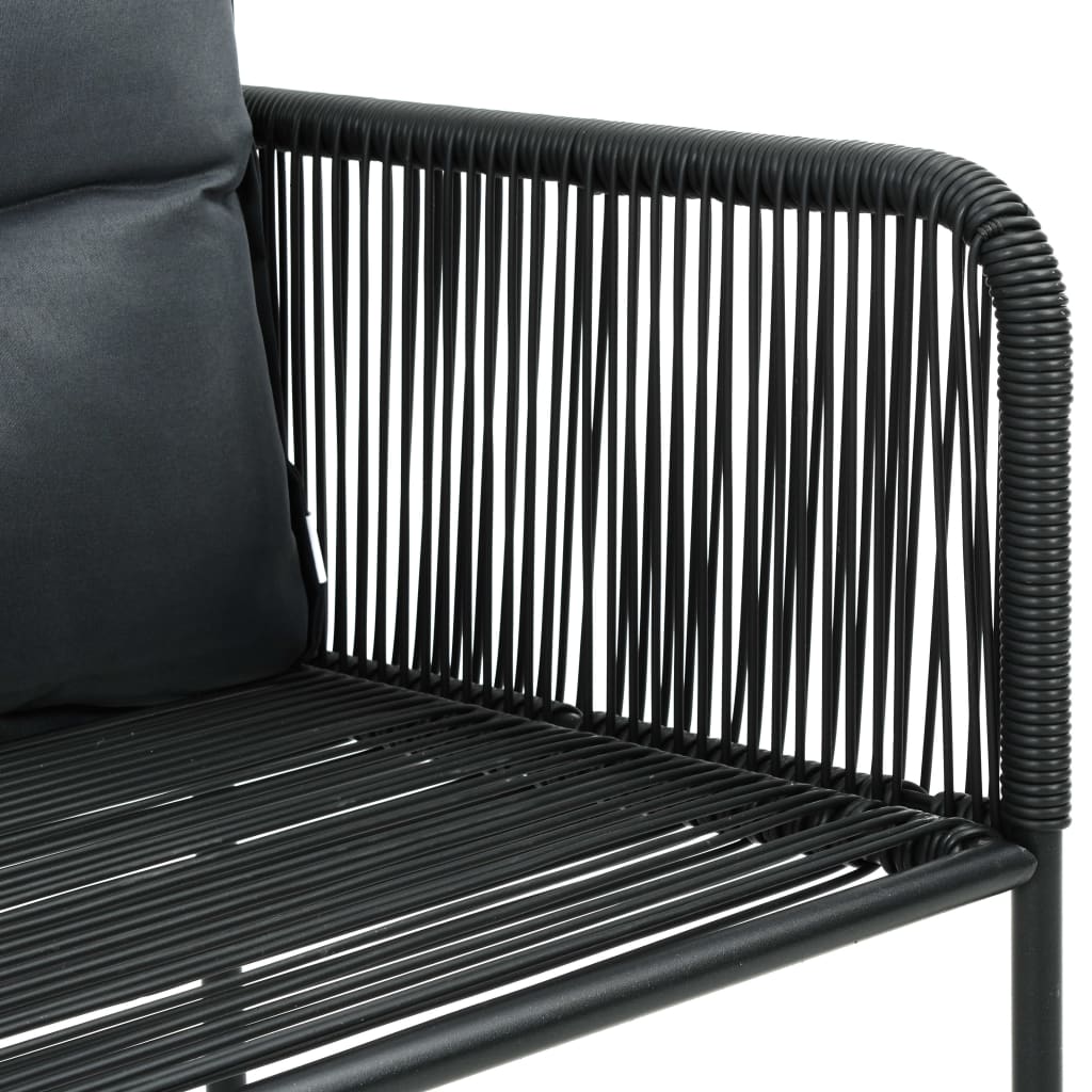 Maison Exclusive - Set da Pranzo da Giardino 5 pz in Rattan PVC Nero e Marrone - 7