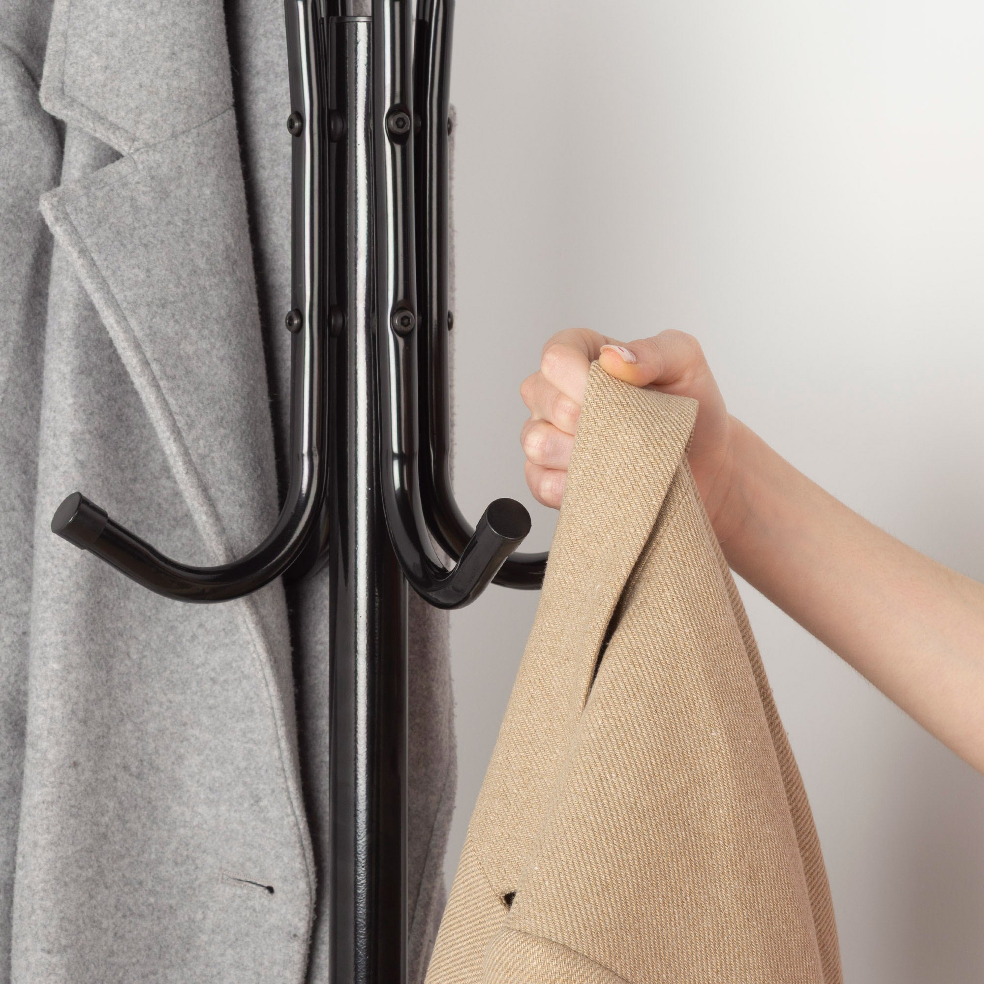 Porte-manteau sur pied Max Home 45 x 40 x 170 cm en métal avec 8 cintres - 3