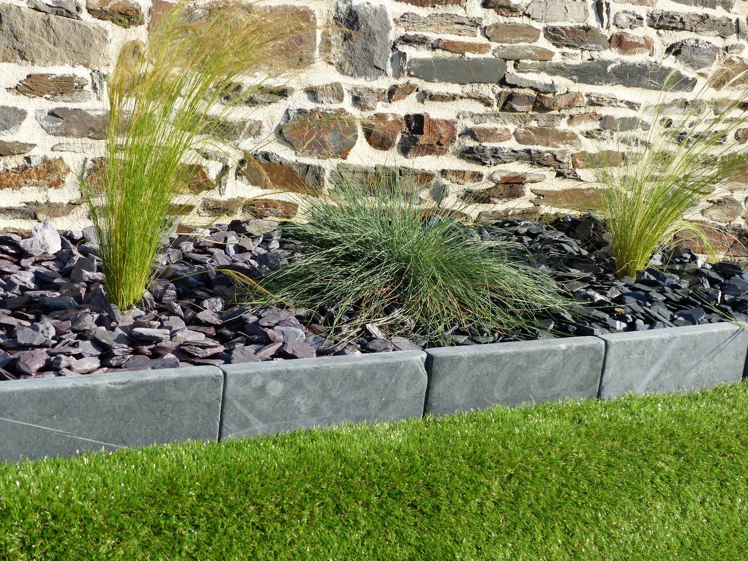 Bordure Ardoise Patinée 30 cm - Pack 20 pièces - 6 mètres - 2