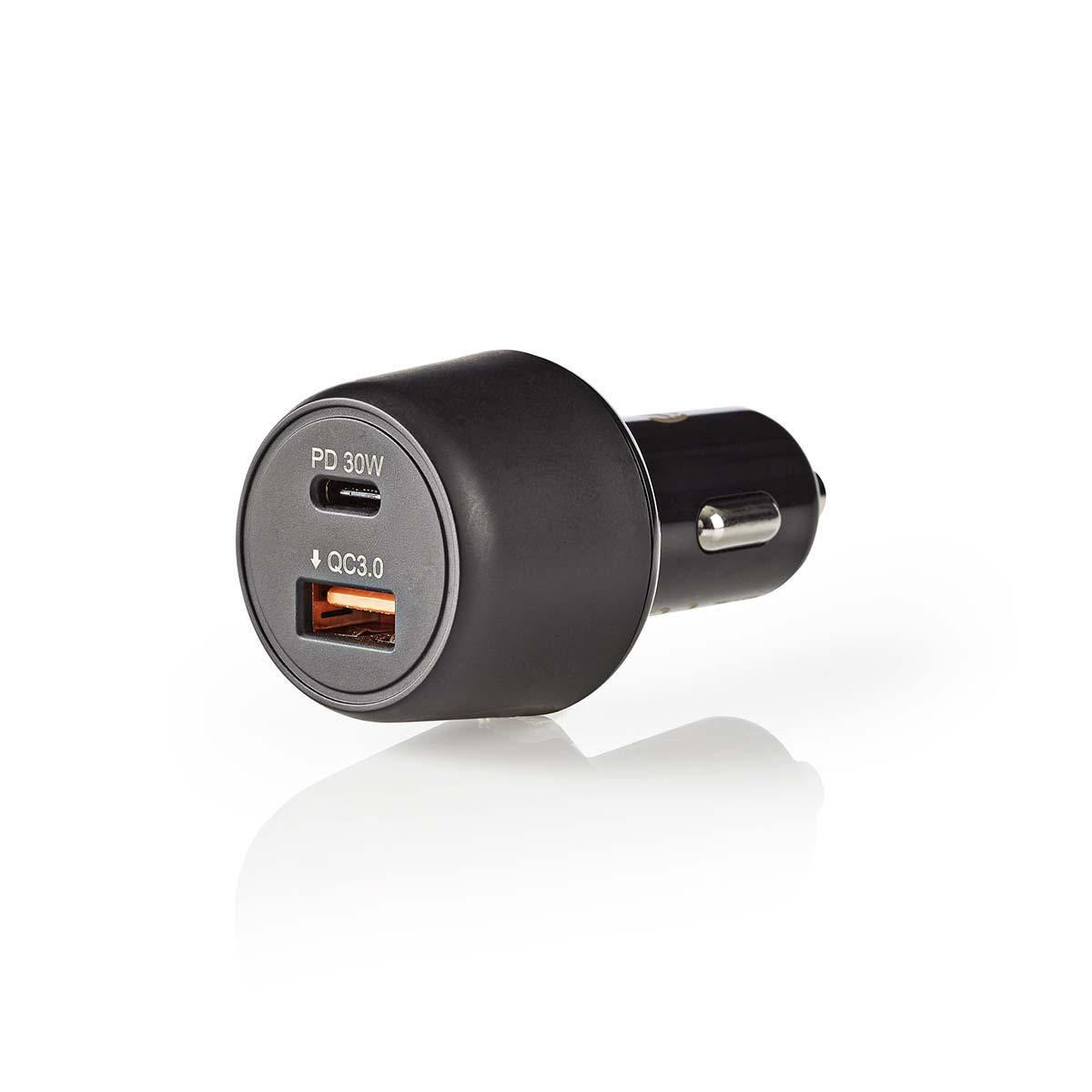 Caricabatteria USB-C Per Moto Con Doppia Porta (USB-A E Type-C), Installazione Su Manubrio O A Vite