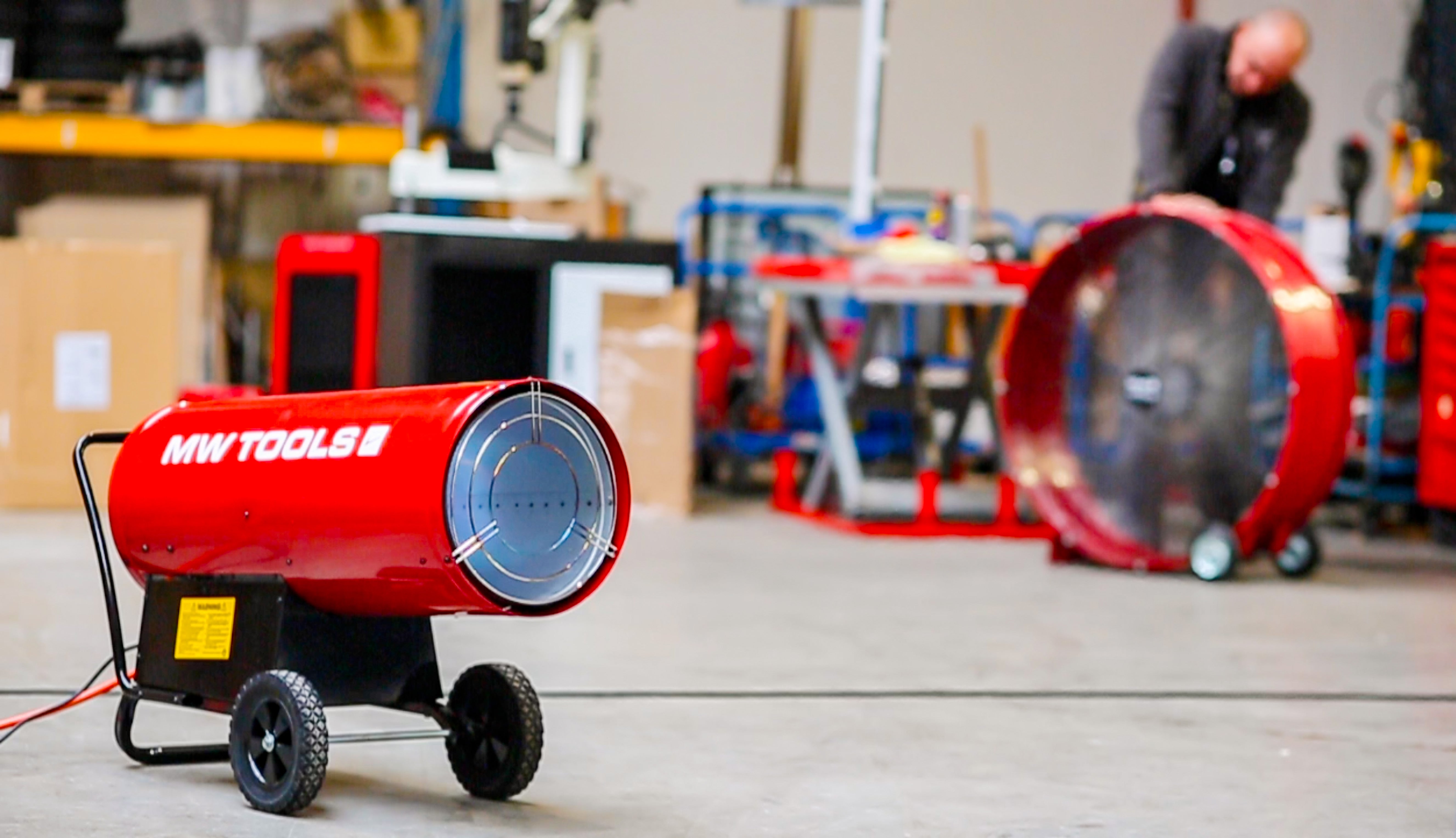 Canon à chaleur mobile au gaz haute efficacité 70 à 132kW puissance variable MW Tools WG450 - 5