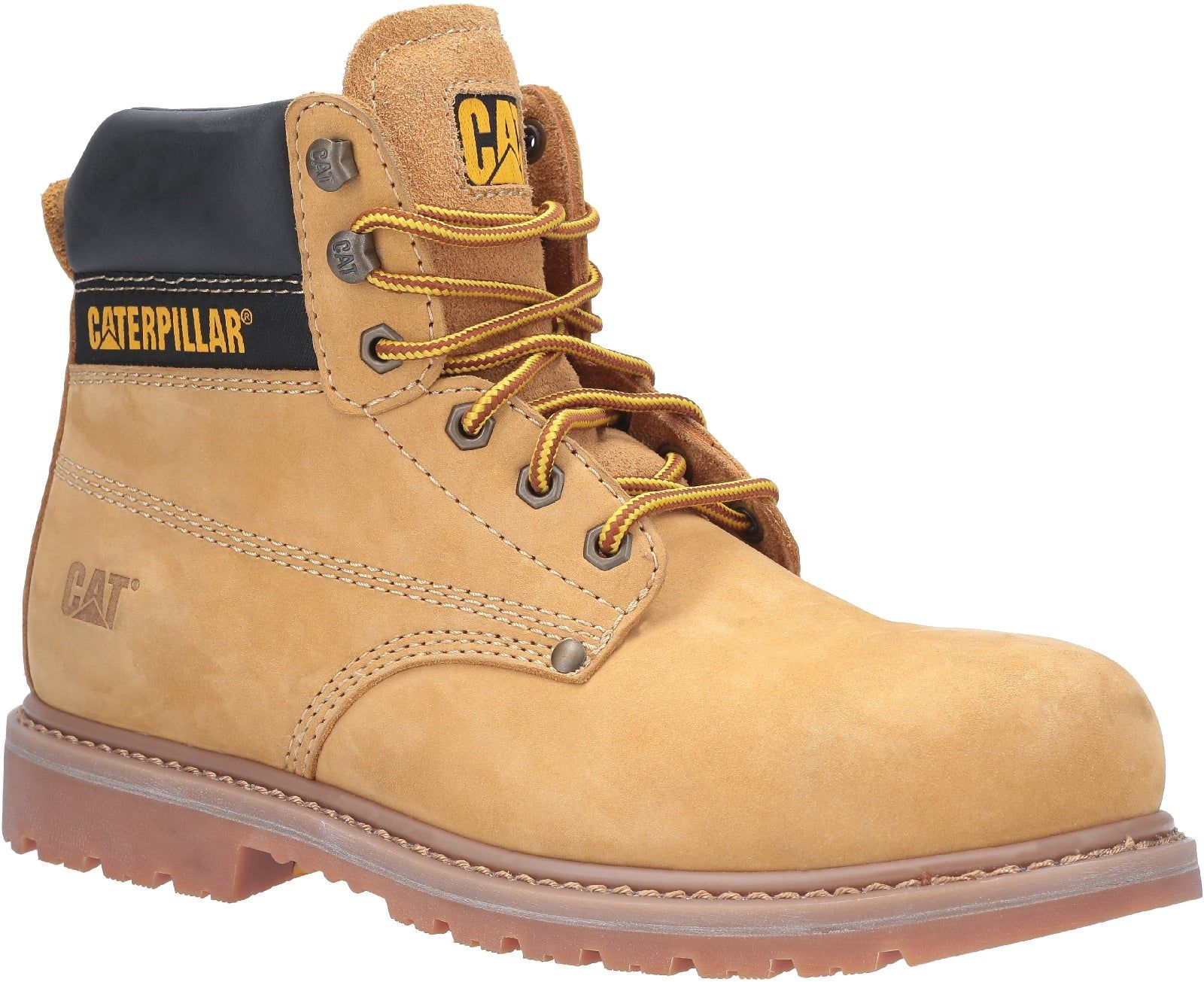 Caterpillar Charge Stivali Di Sicurezza Uomo | S3 Antinfortunistici | Puntale Composito Non Metallico | Suola Gomma Antiscivolo SRC | Colore Nero
