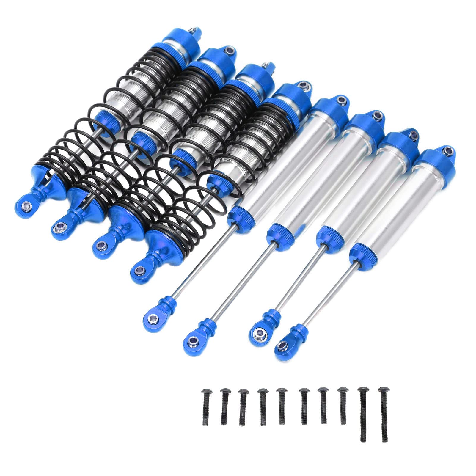 Set di ammortizzatori RC Ammortizzatore anteriore e posteriore in lega di alluminio per TRAXXAS UDR (blu scuro) - 7