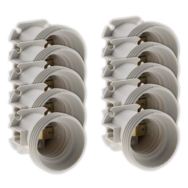 Lot de 50 douilles de chantier E27 sans bague - Zenitech