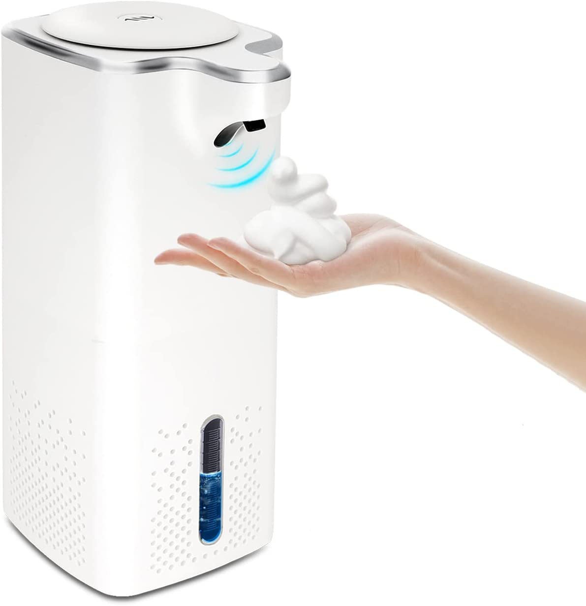 Automatyczny naścienny dozownik mydła 1000 ml z bezdotykowym czujnikiem podczerwieni, zasilany akumulatorowo