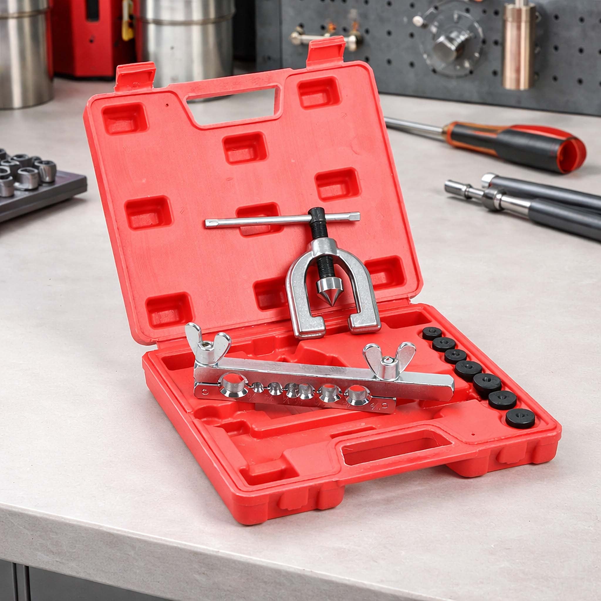 Coffret Outil sertissage de tubes en Alu, Cuivre, Acier - avec